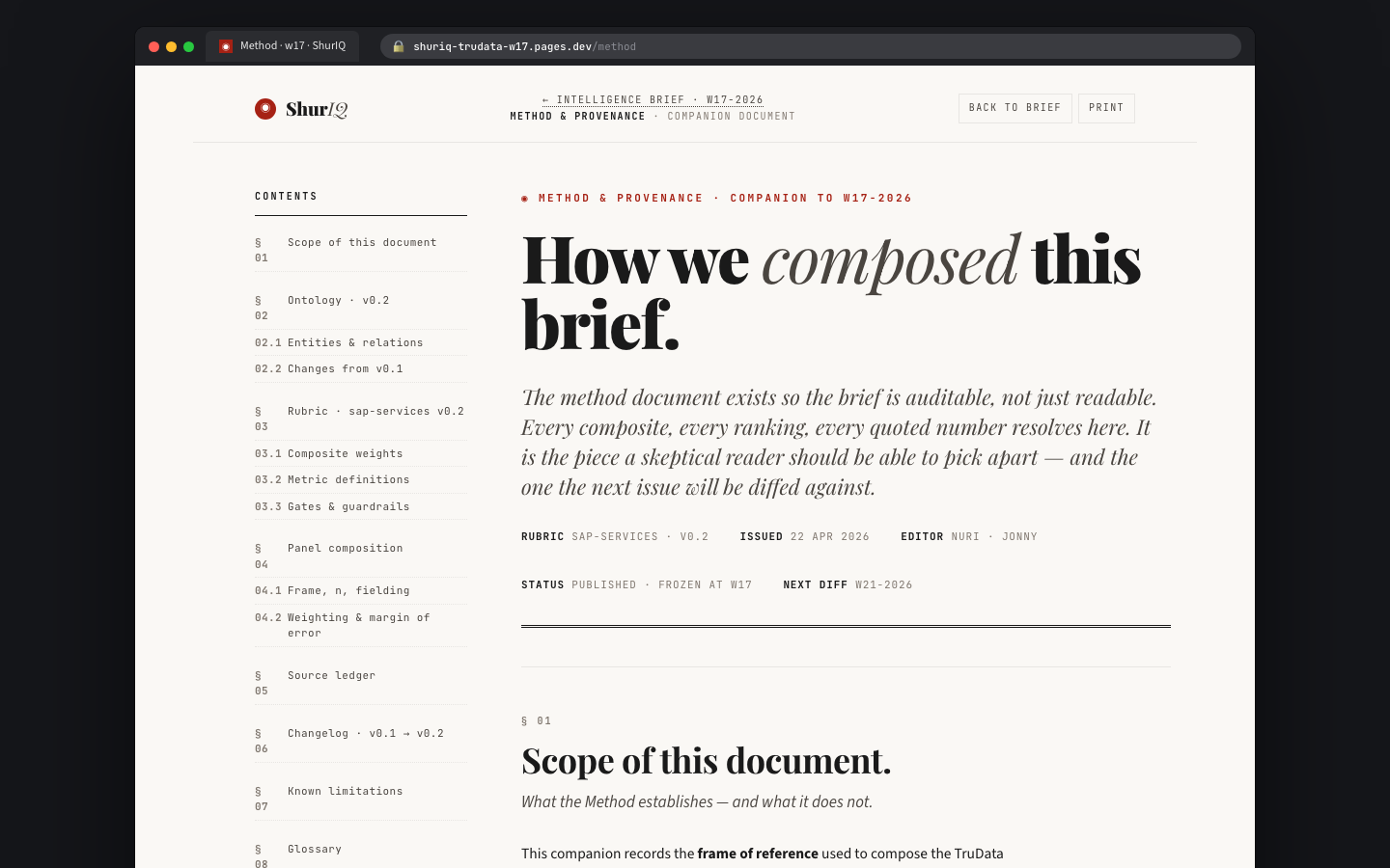 Method Appendix screenshot