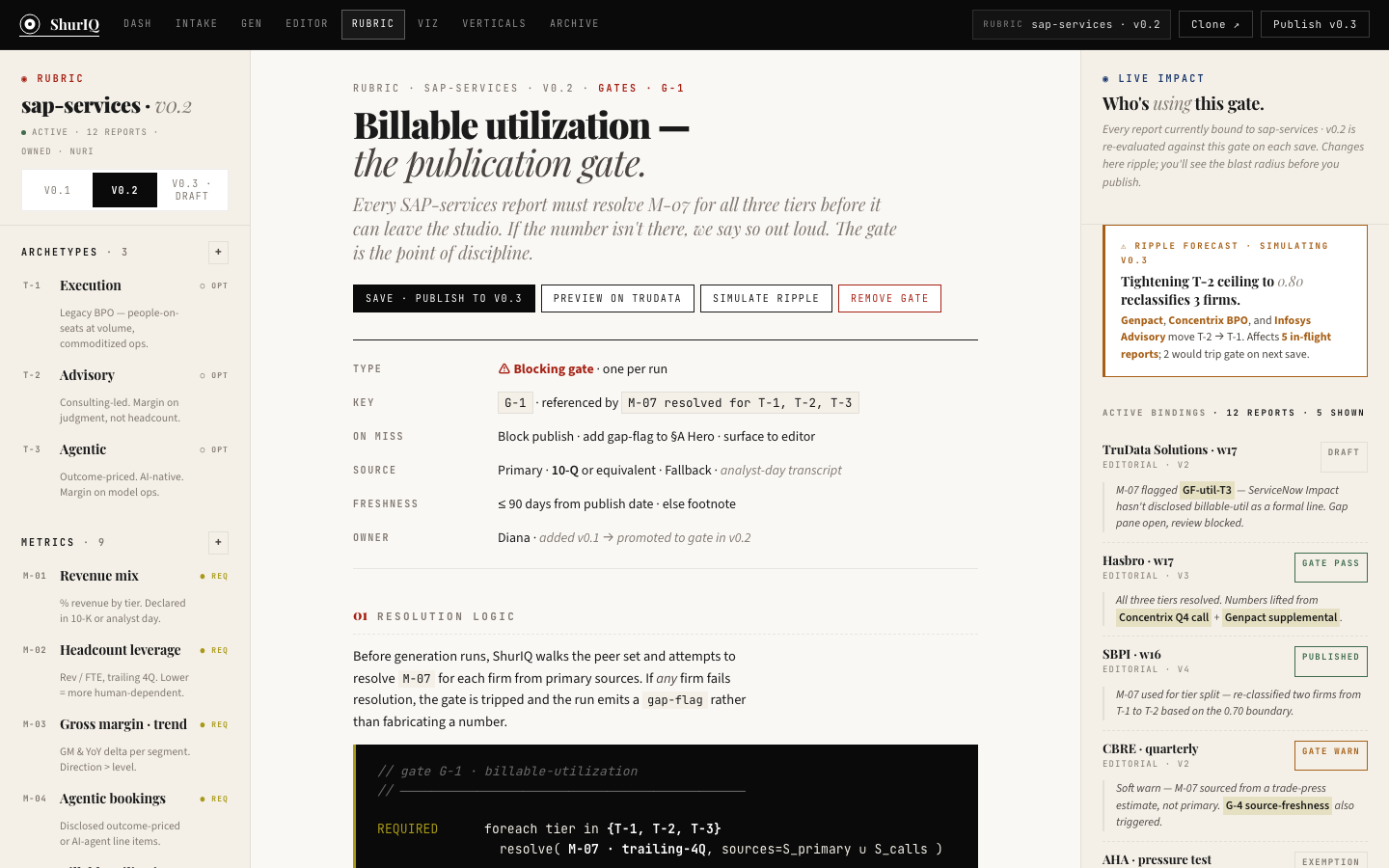 Rubric Studio screenshot